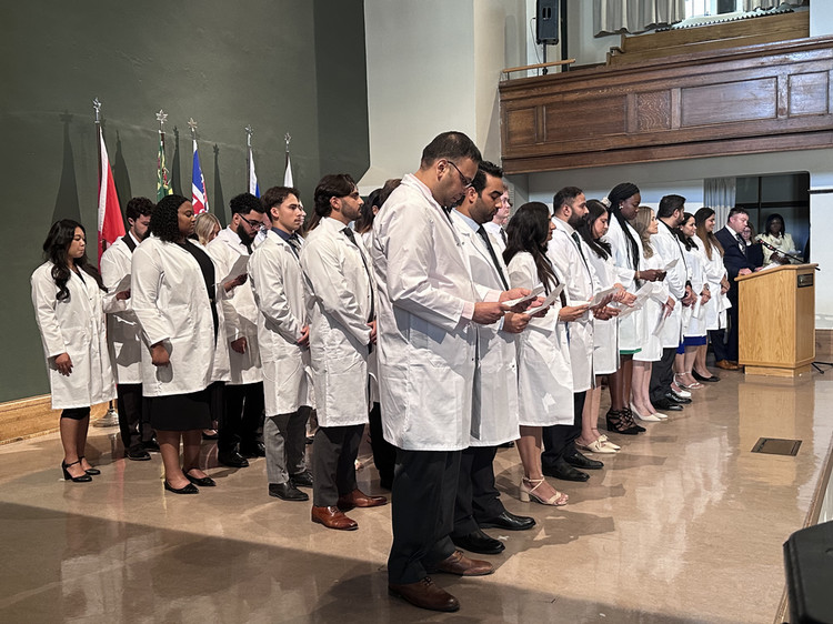 College of Dentistry students recite the Code of Professional Conduct